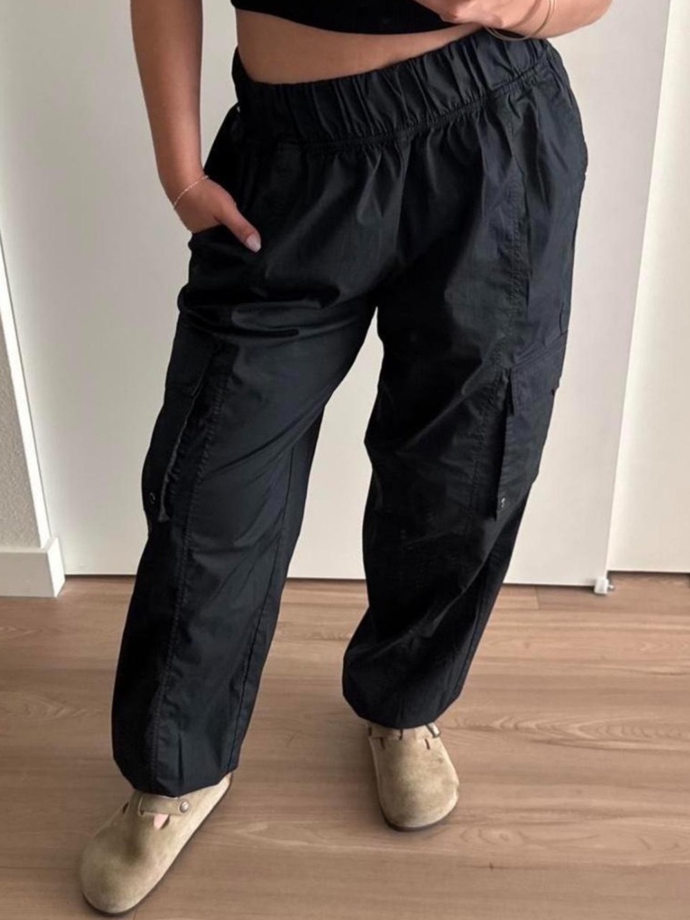 Champion Black Cargo Jogger Pants